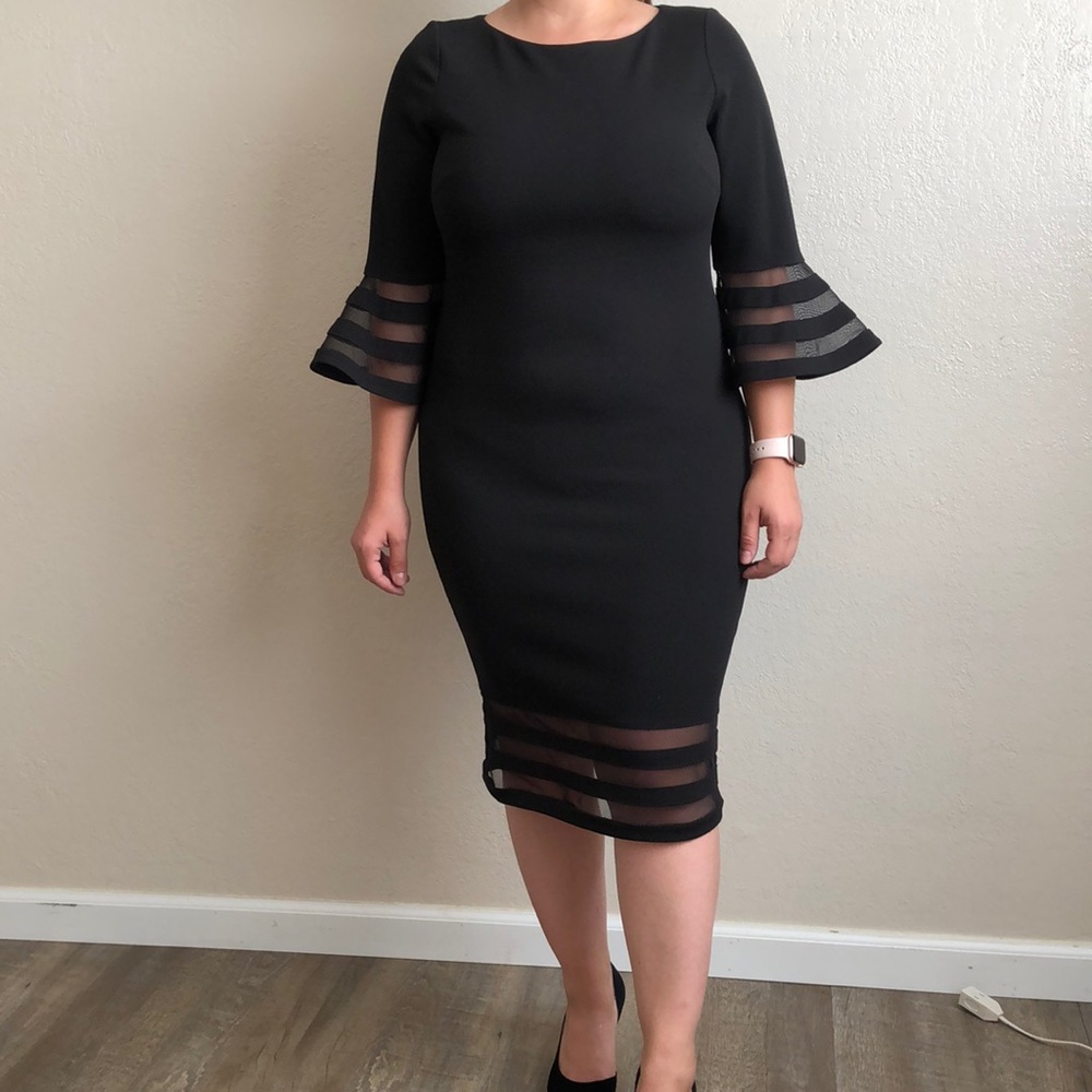 Calvin Klein Midi Black Dress